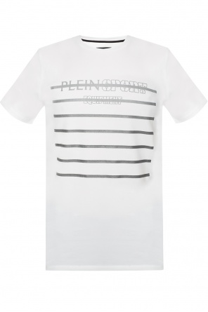 Striped t-shirt with logo, zdjęcie 1 Striped t-shirt with logo od Plein Sport